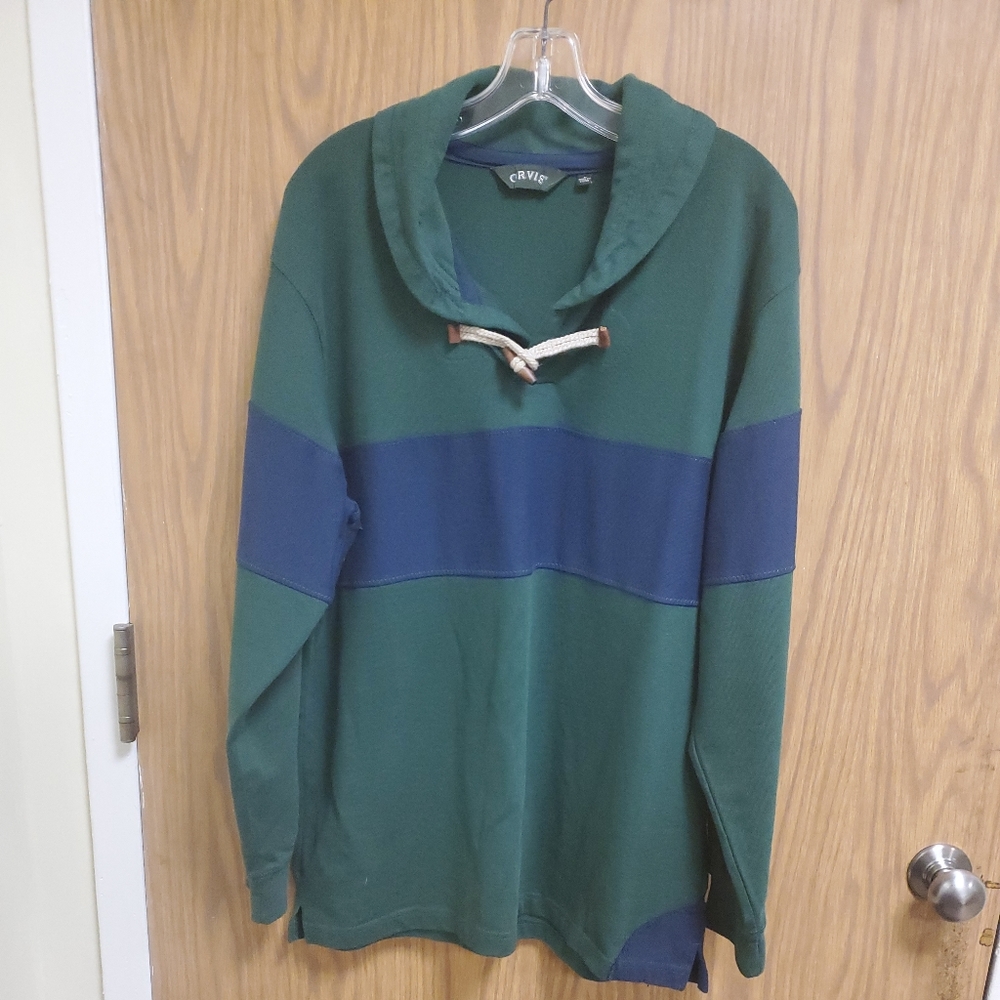Orvis Green and Blue Men's Sweater